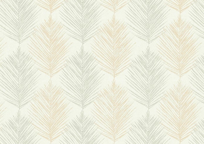 Gentle Palm, Lemon - Motorised Roman Blind - Image 7